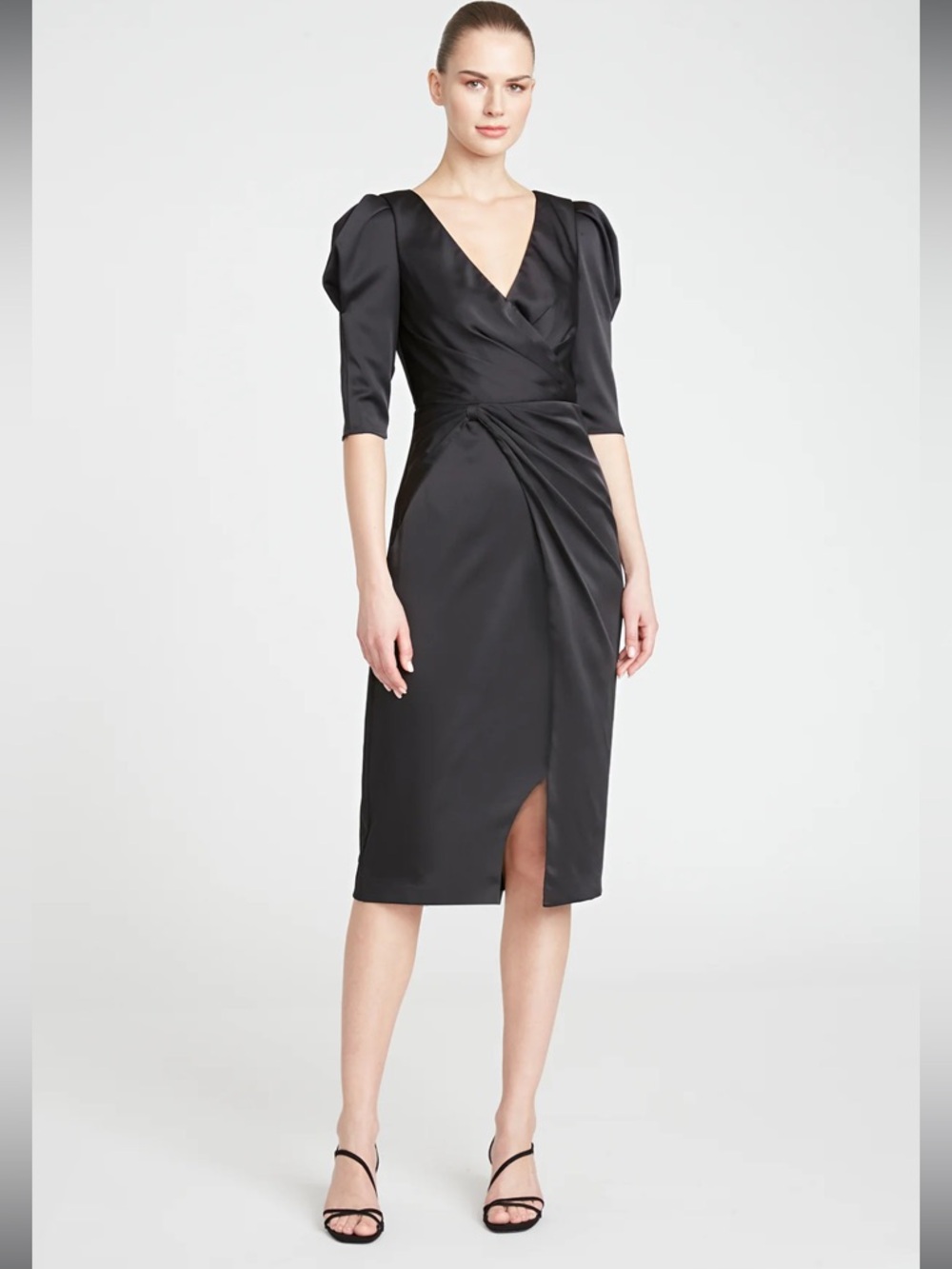 Theia Ina Cocktail Midi Dress - Picture 2 of 8
